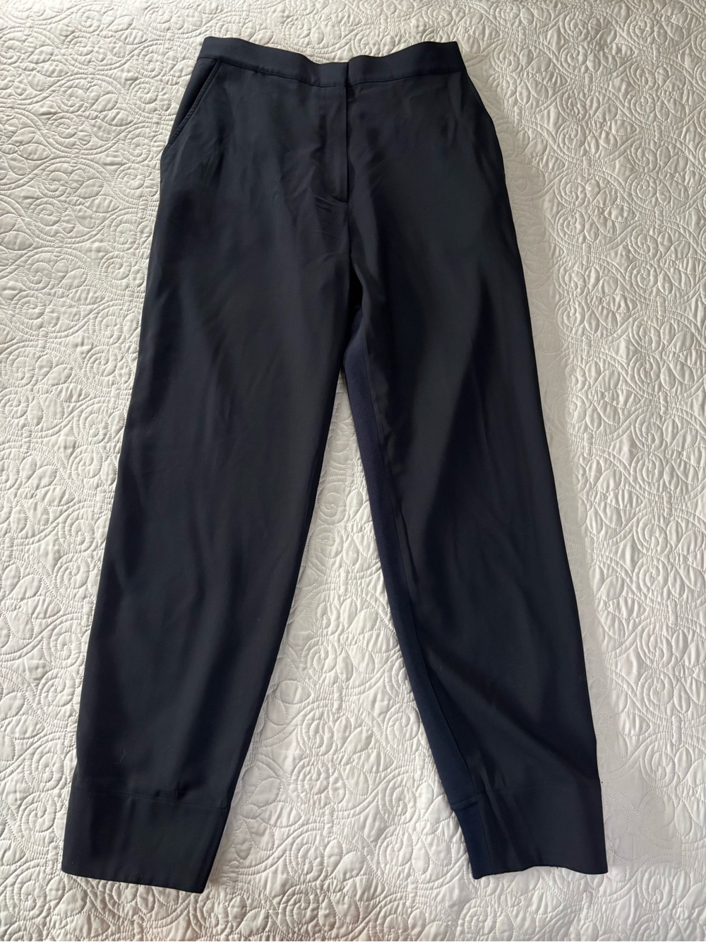 COS hybrid wool front jogger trousers men's